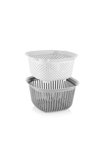 SELKA HOME 2 Piece Bowl with Strainer 4000 ml