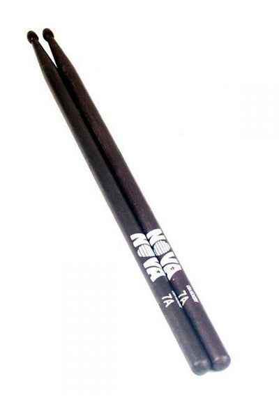 Vicfirth-4c Vicfirth N7AB - Nova 7A Wood Black Hickory 1 Baguette (Pair)