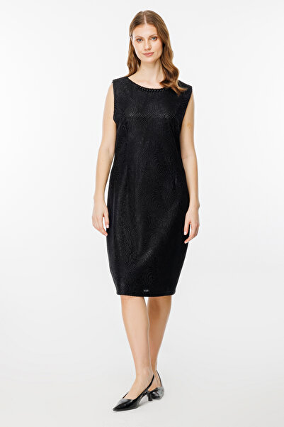 Ekol فستان طويل مطرز بالخرز