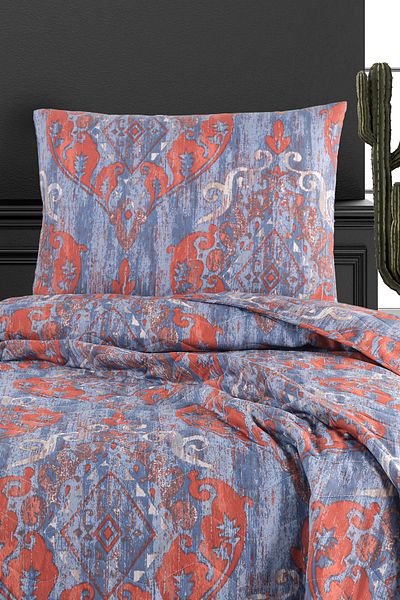 Eponj Home Set cuvertură de pat matlasată unică - Hitit bleumarin