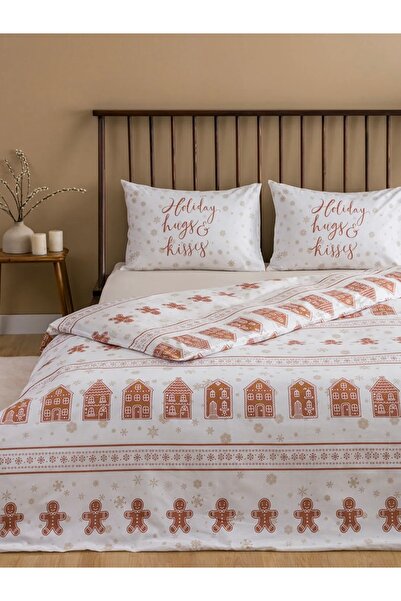 LC Waikiki Lcw Home Mixed Christmas Themed Double Duvet Cover Set