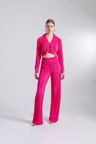 HOLLY LOLLY Elastische Taille, flexible, bequeme Hose, Rosa