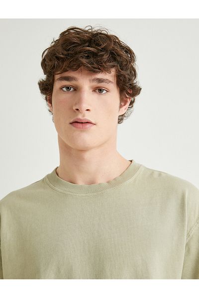Koton Βασικό T-Shirt Crew Neck Βαμβακερό κοντό μανίκι