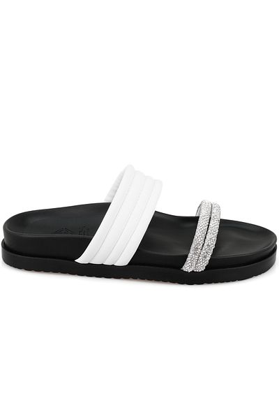 Desa Γυναικείες παντόφλες σόλας Comfort Emilo White