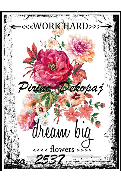 LİNEART ورق ديكوباج نحاسي Lineart رقم: L2537- 29x42 سم