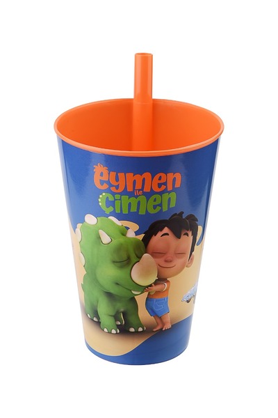 Cosiness Eymen Ile Çimen Lisanslı Kendinden Pipetli Bardak 400 Ml.