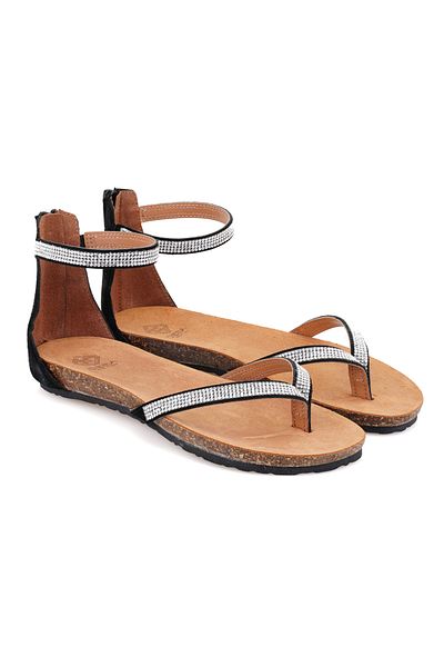 Desa Sandale Flip Flops de damă Black Stone