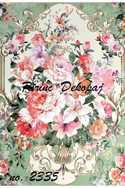 LİNEART ورق ديكوباج نحاسي Lineart رقم: L2335- 29x42 سم