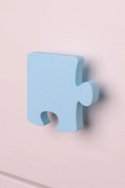 Pomerol Pachet de 6 mânere pentru dulap puzzle – design colorat și distractiv, mâner pentru mobilă,