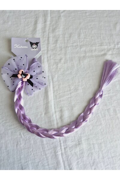 Beyaz Dükkan KUROMİ ÖRGÜLÜ SAÇLI LASTİK TOKA 1 ADET