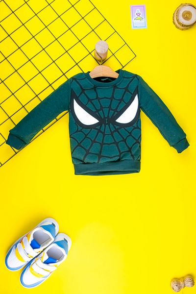 Yalçınoğlu Warm Raised Set for Baby and Child (1-4 Years) - Spiderman Patterned