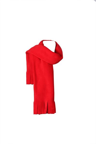 GÜN&AY TEKSTİL Red Winter Fleece Shawl-shoulder Shawl