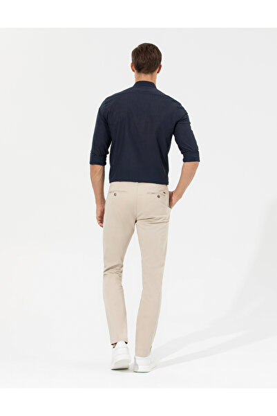 Pierre Cardin Bej Slim Fit Basic Chino Pantolon 50268098-VR011