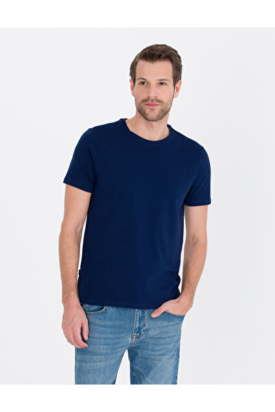 Pierre Cardin Μπλουζάκι Navy Blue εφαρμοστό Basic 50268473-VR033