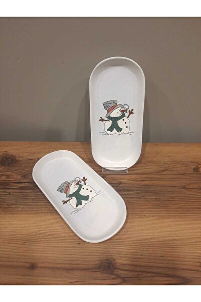 Keramika 2 Pieces 26cm Ceramica Anniversary Kayak Plate - Kokina/Santa/New Year/Pine Tree