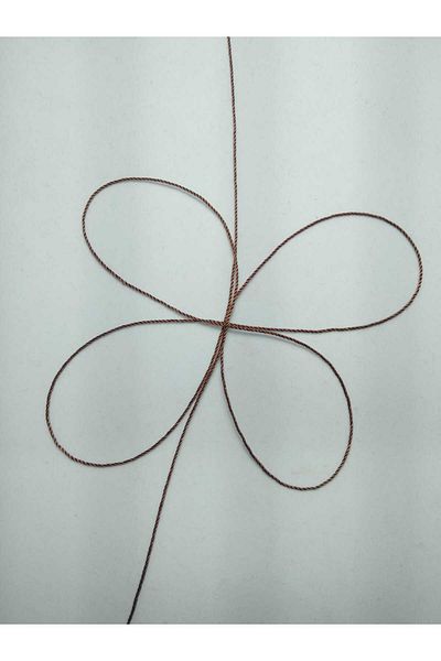 Eskişehir hobi sanat 0,8 mm 3 μέτρα κλωστή χάντρες προσευχής Καφέ καφέ χρώμα