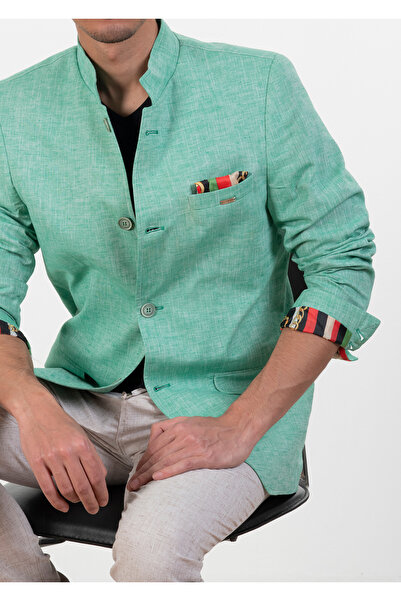 Mondo Hakim Yaka Mint Ceket