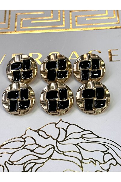 ODDA TASARIM ATÖLYESİ Σετ κουμπιών παλτών-μπουφάν-φορέματος με μαύρο μεσαίο ελατήριο, πολυτελές σχέδιο (μέγεθος 36)