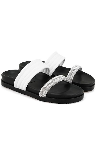 Desa Γυναικείες παντόφλες σόλας Comfort Emilo White