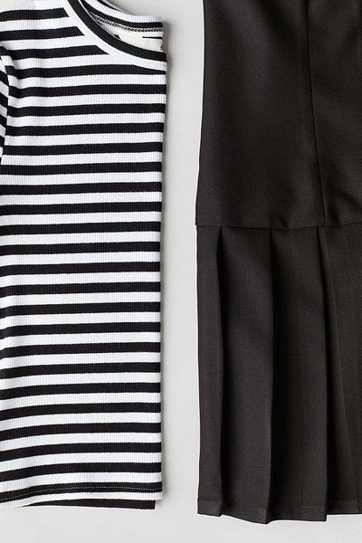H&M طقم مكون من قطعتين من بلوزة وفستان