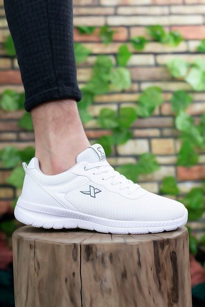 Riccon Weiß Weiß Unisex Ultra Light Sneaker0012065