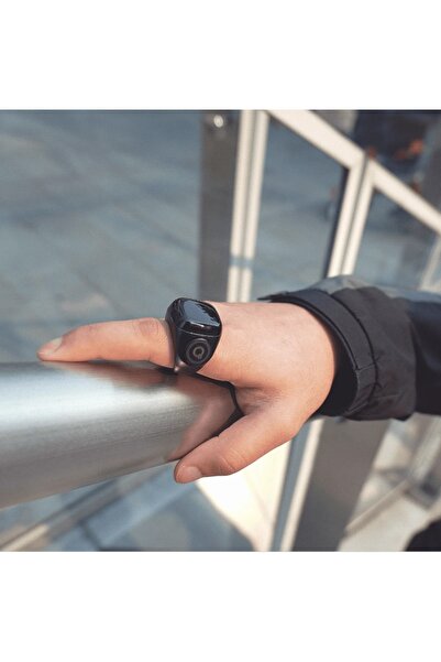 ENA 18 mm Black Acrylic Rosary Ring