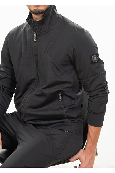 Mondo Desenli Garnili Siyah Eşofman Takımı