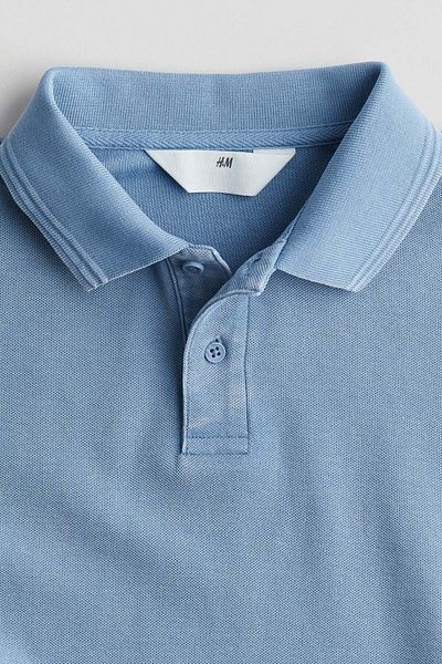 H&M قميص بولو من القطن بيكيه