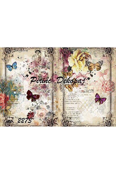 LİNEART ورق ديكوباج نحاسي Lineart رقم: L2273 - 29x42 سم