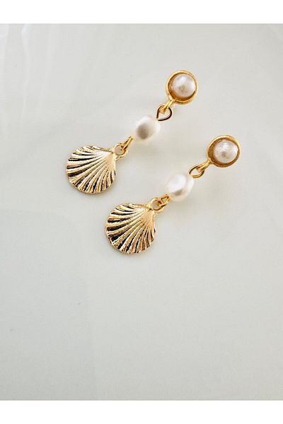 DEVİ fashion Oyster End Pearl Earrings