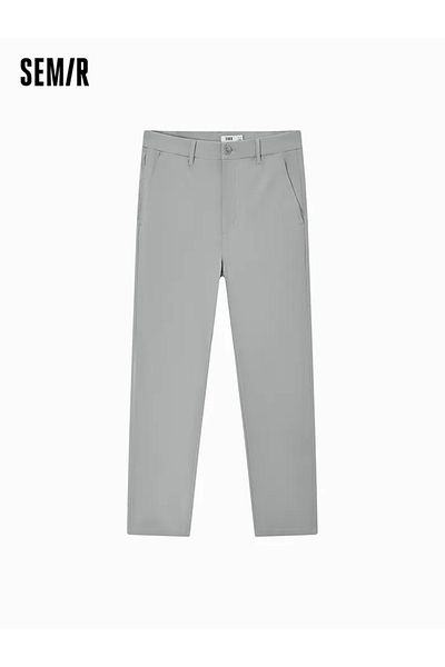 SEMIR Solid Colored Pants Gray