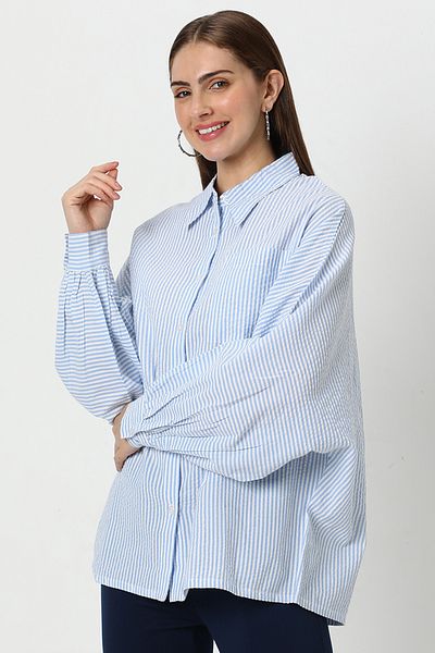 RİNA Skm/ When Life Gives Lemon Shirt Blue