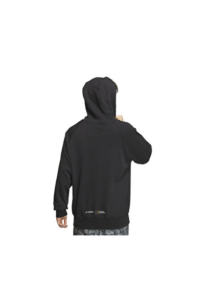 adidas Ежедневни мъжки суичъри Natgeo Gfx Hdy - Is9524 черен