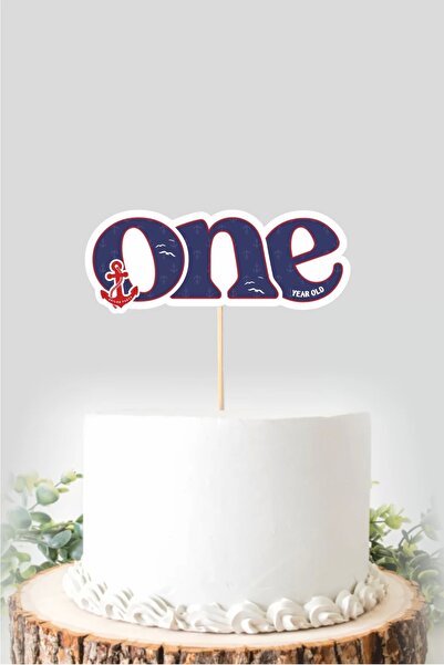 neşeli günlerim One (1) Cake Topper με θέμα Sailor *χοντρό χαρτί