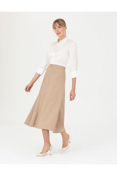 Pierre Cardin Beige Woven Skirt 50273765 -Vr011