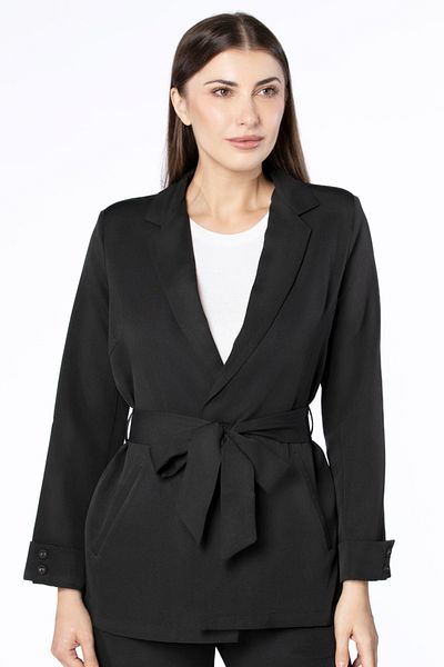 RİNA Black & White Blazer Black