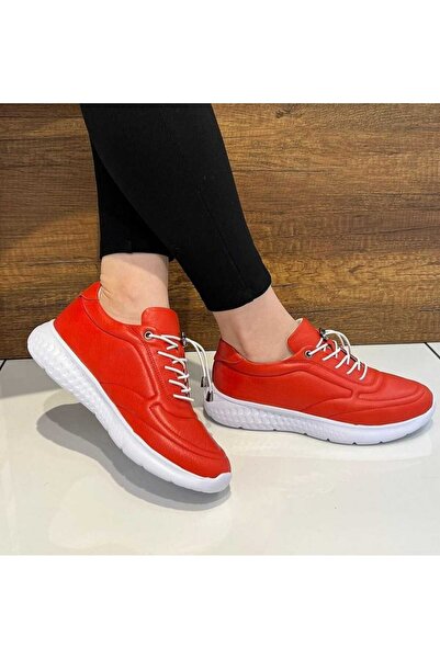 MODESSA Hakiki Deri Kadın Deri Sneaker Spor GÜNLÜK Ayakkabı