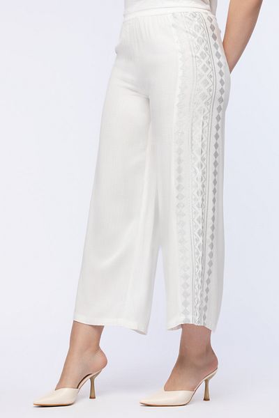 RİNA Sweet Lokma Casual Pant Off White