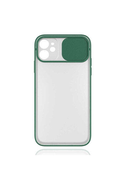 noktaks Apple Iphone 11 Kılıf Kamera Sürgü Mat Arka Yüzey Renkli Çerçeve Lens...