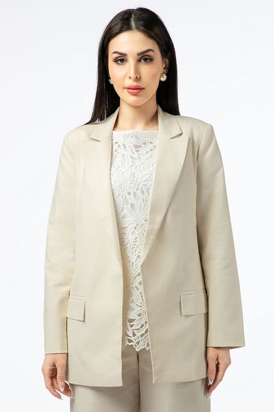 RİNA When Life Gives Lemons Blazer Beige