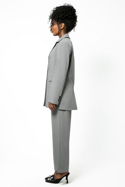 Blue Age Business Casual Blazer Gray