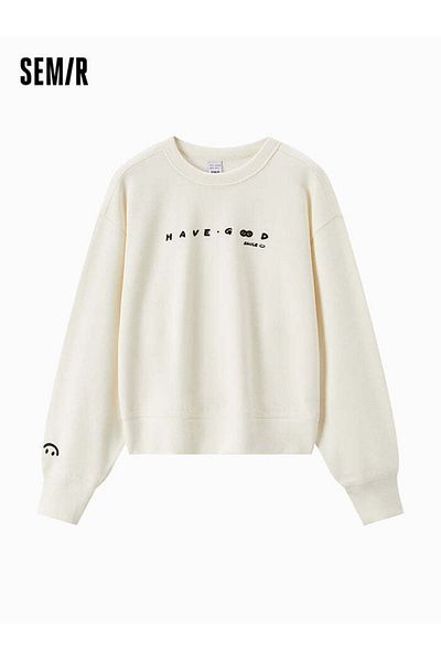 SEMIR Women Sweatshirt With Front And Back Prints