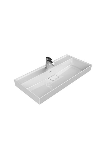 Turkuaz Cerastyle Sharp Etajerli Lavabo 100*48 Cm