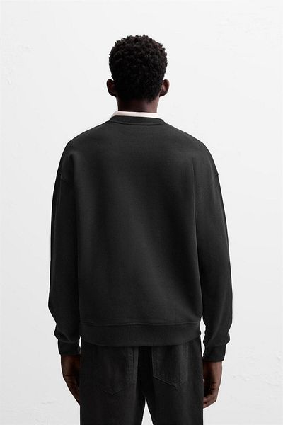 The Champ Clothing Черно, ние не правим обикновени неща. Суитшърт с надпис и кръгло деколте