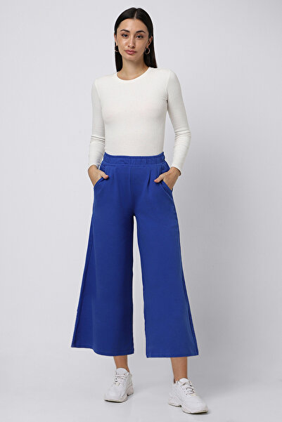 RİNA Basic Culotte Pant Blue