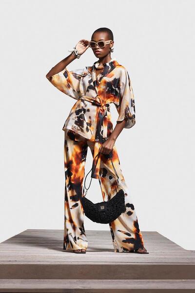 EXPLOSION Desenli Organze Ceket