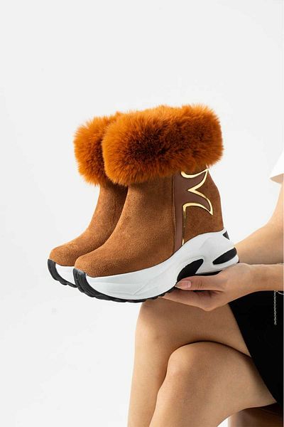 LEYDİ SHOES ΜΠΟΤΕΣ JENA ΚΡΥΦΟ ΤΑΚΟΥΝΑ TABAN SUEDE