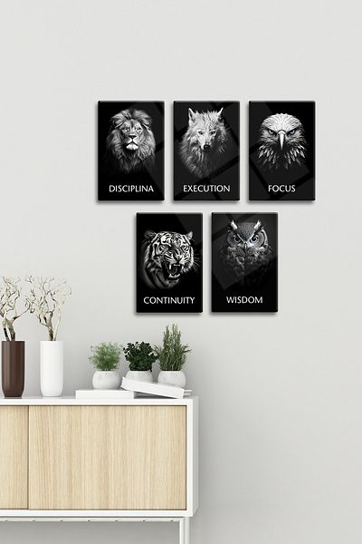 Decorita Glass Table |   Motivational Series |   Motivation Team |   Set of 5 |   20cm X 30cm