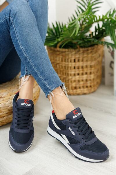 Riccon Unisex tenisky v námořnické modré bílé0012853