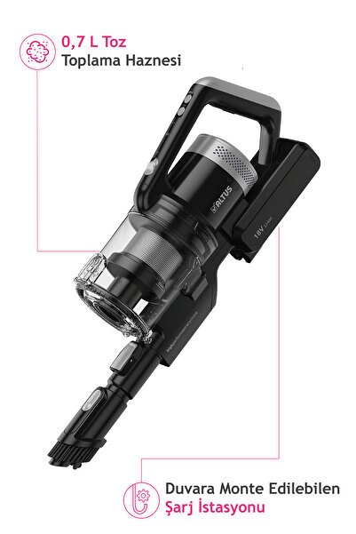 Altus Al 6824 Ds 2'si 1 Arada Şarjlı Dik Süpürge